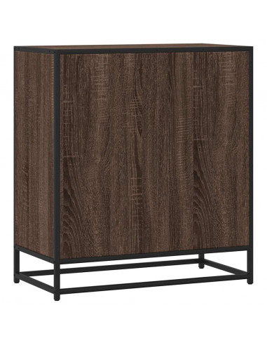 Credenza Rovere Marrone 68x35x76 cm in Legno Multistrato