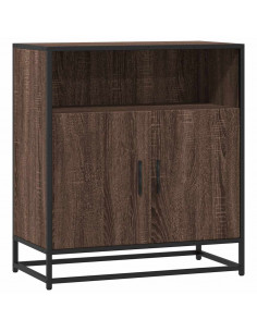 Credenza Rovere Marrone 68x35x76 cm in Legno Multistrato