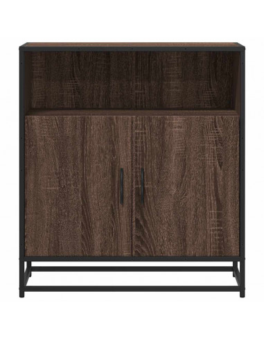 Credenza Rovere Marrone 68x35x76 cm in Legno Multistrato