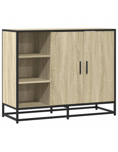 Credenza Rovere Sonoma 92x35x76 cm in Legno Multistrato