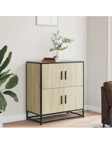 Credenza Rovere Sonoma 68x35x76 cm in Legno Multistrato