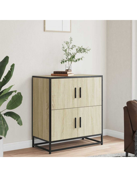Credenza Rovere Sonoma 68x35x76 cm in Legno Multistrato