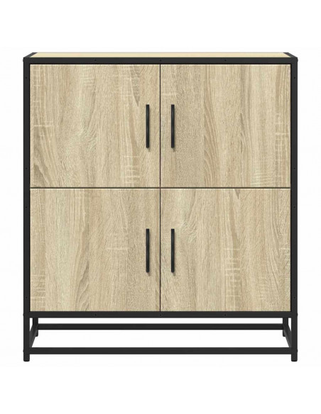 Credenza Rovere Sonoma 68x35x76 cm in Legno Multistrato