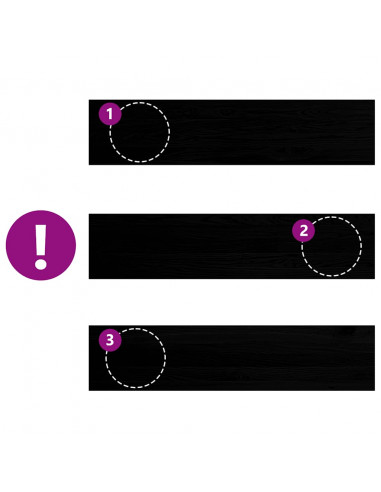 Gradini 8 pz Marrone Scuro 110x30x2 cm Legno Massello Rovere