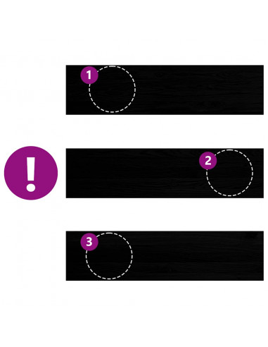 Gradini 8 pz Marrone Scuro 100x25x2 cm Legno Massello Rovere