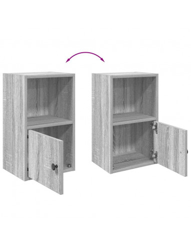 Libreria Grigio Sonoma 31x24x52 cm in Legno Multistrato