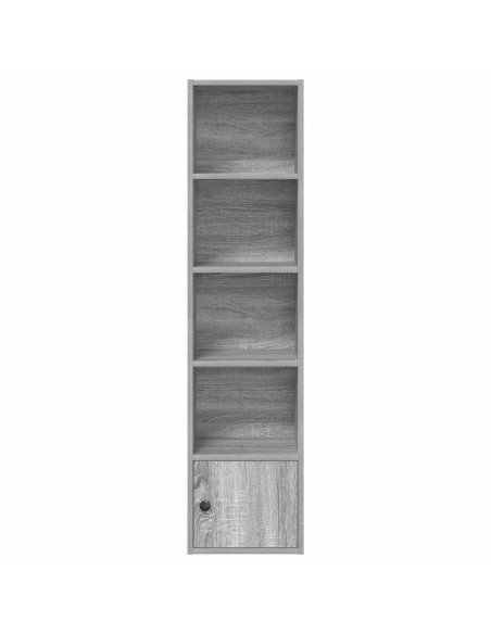 Libreria Grigio Sonoma 31x24x127 cm in Legno Multistrato