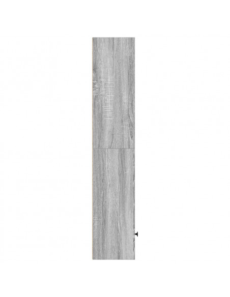 Libreria Grigio Sonoma 31x24x127 cm in Legno Multistrato