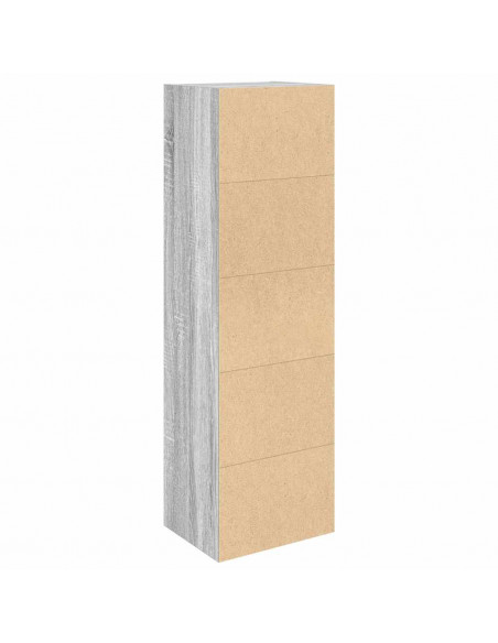 Libreria Grigio Sonoma 31x24x102 cm in Legno Multistrato