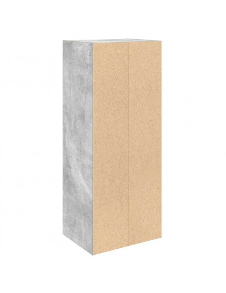 Libreria Grigio Cemento 31x24x77 cm in Legno Multistrato
