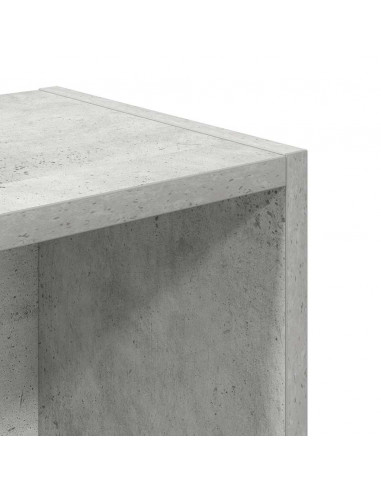 Libreria Grigio Cemento 31x24x77 cm in Legno Multistrato