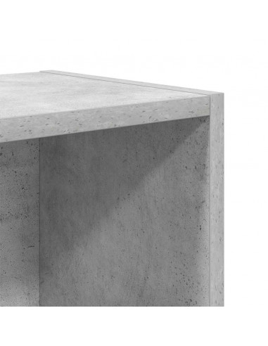 Libreria Grigio Cemento 31x24x52 cm in Legno Multistrato
