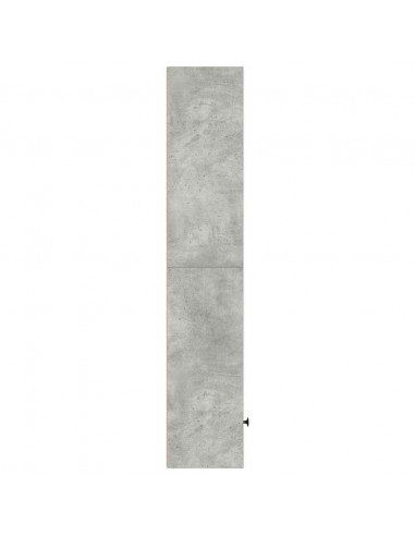 Libreria Grigio Cemento 31x24x127 cm in Legno Multistrato