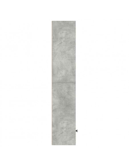Libreria Grigio Cemento 31x24x127 cm in Legno Multistrato