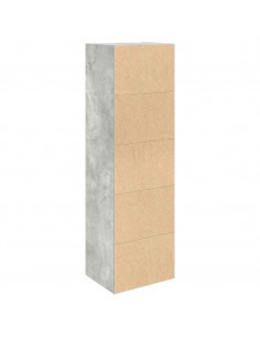 Libreria Grigio Cemento 31x24x102 cm in Legno Multistrato