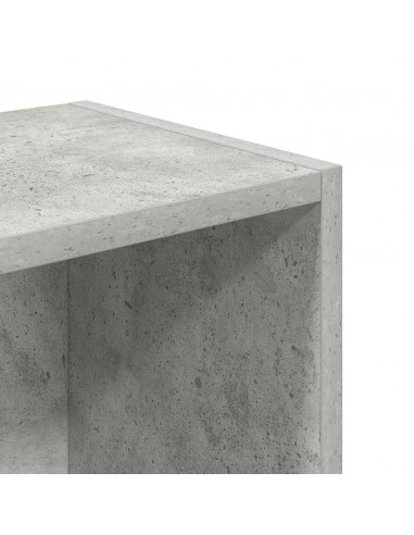 Libreria Grigio Cemento 31x24x102 cm in Legno Multistrato