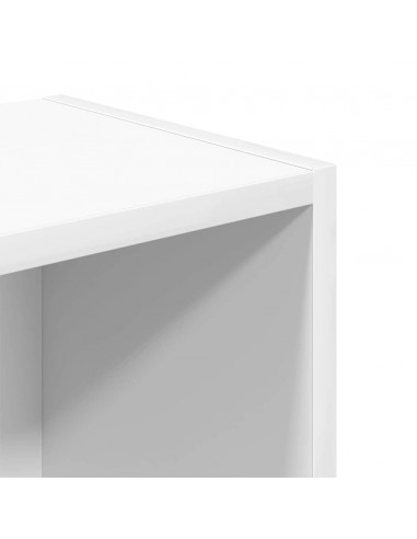 Libreria Bianca 31x24x77 cm in Legno Multistrato
