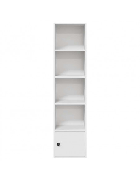 Libreria Bianca 31x24x127 cm in Legno Multistrato