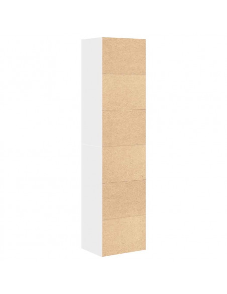 Libreria Bianca 31x24x127 cm in Legno Multistrato
