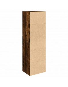 Libreria Rovere Fumo 31x24x102 cm in Legno Multistrato