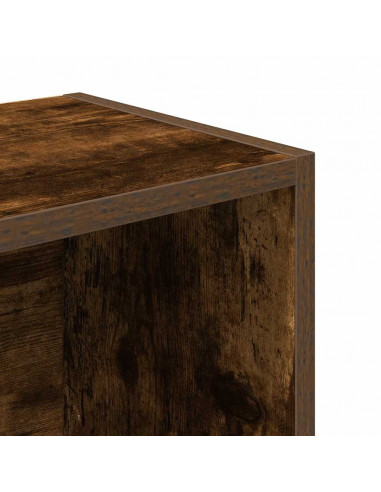 Libreria Rovere Fumo 31x24x102 cm in Legno Multistrato