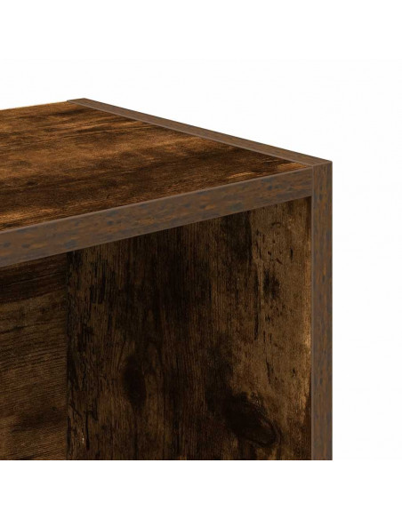Libreria Rovere Fumo 31x24x102 cm in Legno Multistrato