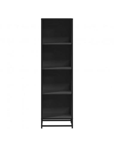 Libreria Nera 40x35x139 cm in Legno Multistrato