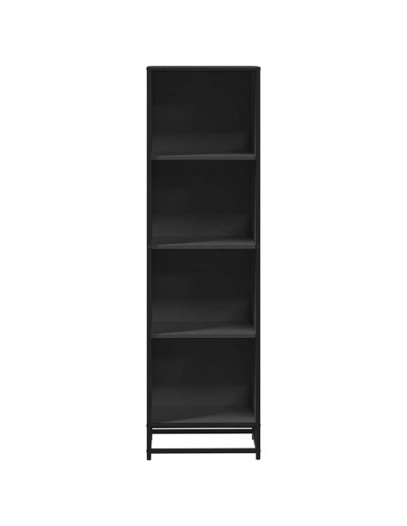 Libreria Nera 40x35x139 cm in Legno Multistrato
