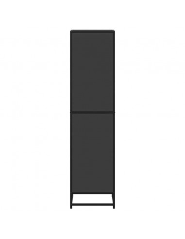 Libreria Nera 40x35x139 cm in Legno Multistrato