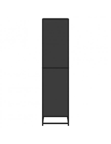 Libreria Nera 40x35x139 cm in Legno Multistrato