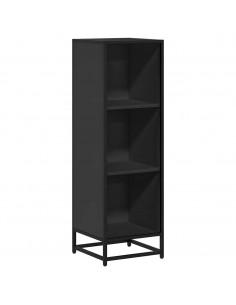 Libreria Nera 33,5x33x107,5 cm in Legno Multistrato