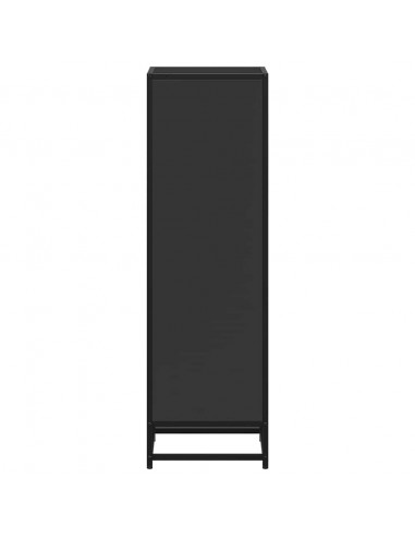 Libreria Nera 33,5x33x107,5 cm in Legno Multistrato