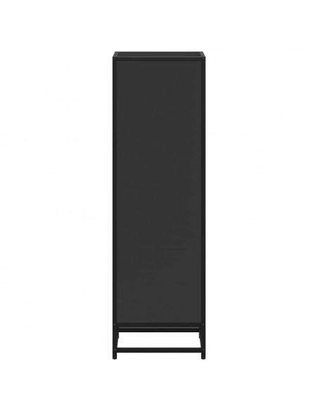 Libreria Nera 33,5x33x107,5 cm in Legno Multistrato