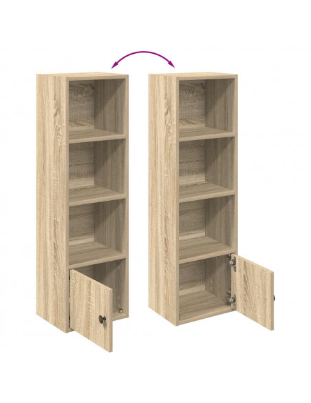 Libreria Rovere Sonoma 31x24x102 cm in Legno Multistrato