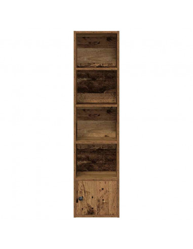 Libreria Legno Vecchio 31x24x127 cm in Legno Multistrato