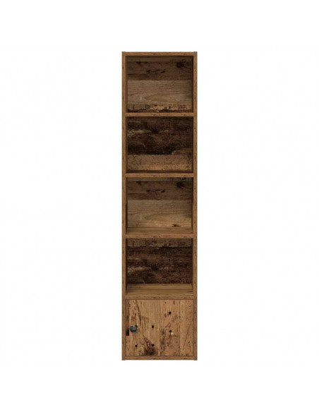 Libreria Legno Vecchio 31x24x127 cm in Legno Multistrato