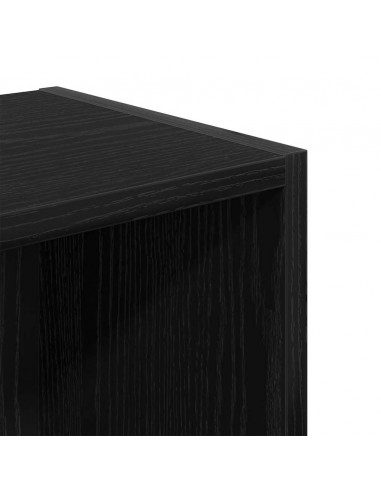 Libreria Rovere Nero 31x24x77 cm in Legno Multistrato