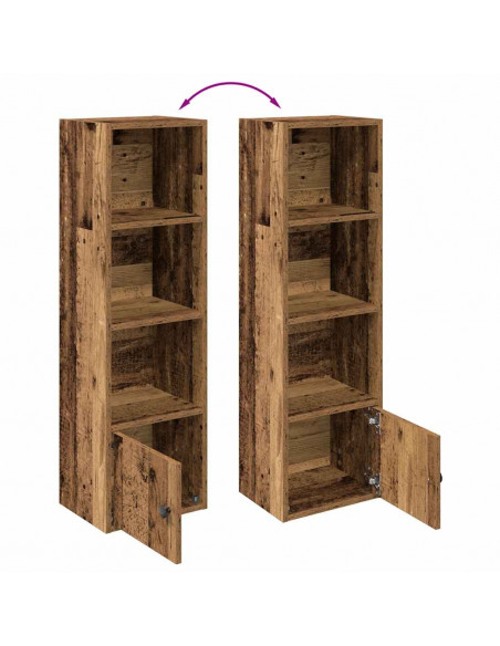 Libreria Legno Vecchio 31x24x102 cm in Legno Multistrato