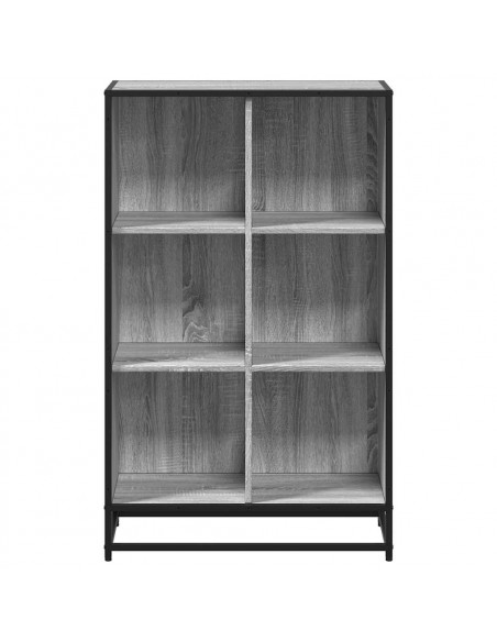 Libreria Grigio Sonoma 65,5x33x107,5 cm in Legno Multistrato