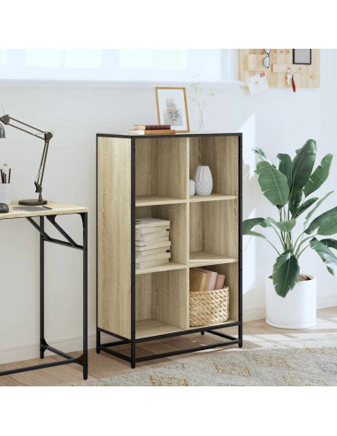 Libreria Rovere Sonoma 65,5x33x107,5 cm in Legno Multistrato