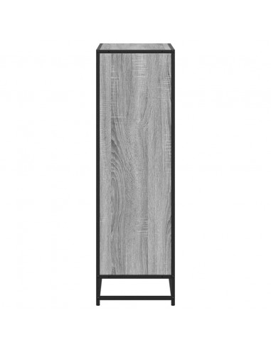 Libreria Grigio Sonoma 65,5x33x107,5 cm in Legno Multistrato