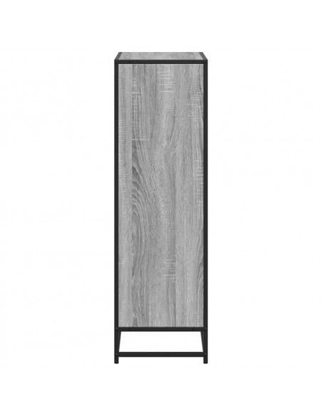 Libreria Grigio Sonoma 65,5x33x107,5 cm in Legno Multistrato