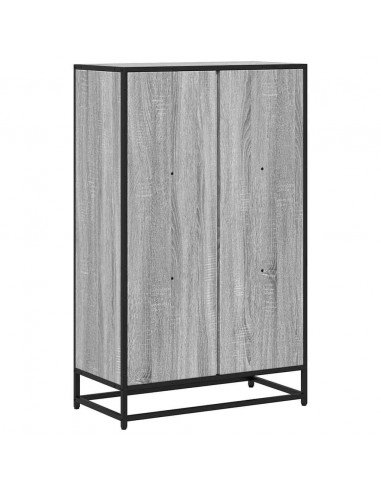 Libreria Grigio Sonoma 65,5x33x107,5 cm in Legno Multistrato