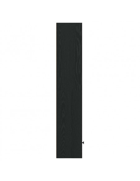 Libreria Rovere Nero 31x24x127 cm in Legno Multistrato