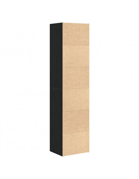 Libreria Rovere Nero 31x24x127 cm in Legno Multistrato
