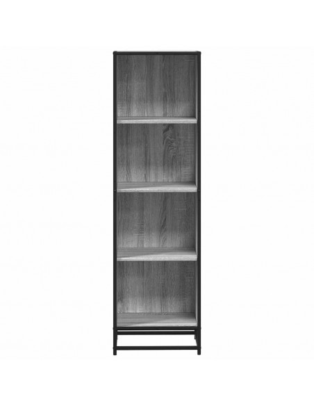 Libreria Grigio Sonoma 40x35x139 cm in Legno Multistrato
