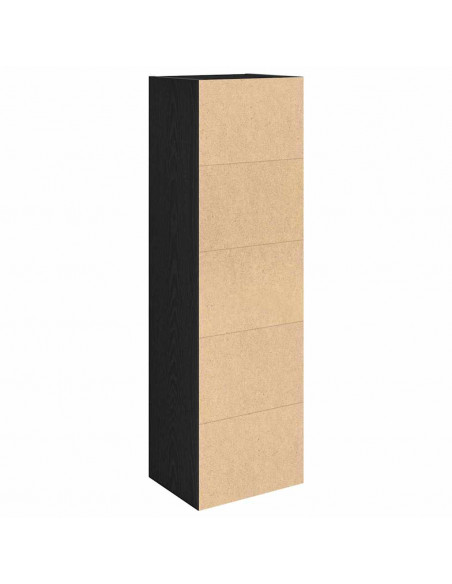 Libreria Rovere Nero 31x24x102 cm in Legno Multistrato