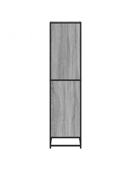 Libreria Grigio Sonoma 40x35x139 cm in Legno Multistrato