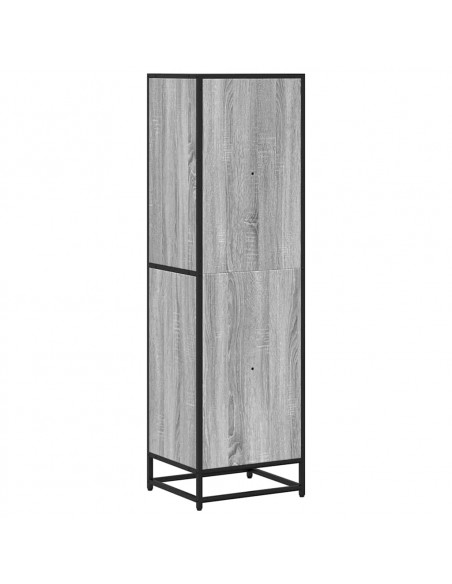 Libreria Grigio Sonoma 40x35x139 cm in Legno Multistrato