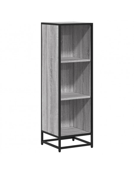 Libreria Grigio Sonoma 33,5x33x107,5 cm in Legno Multistrato